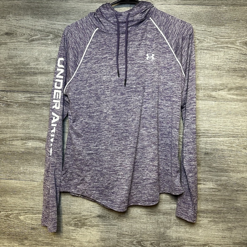 Under Armour Hoodie UA Velocity Wordmark Women Size Medium Running Work Out Gym